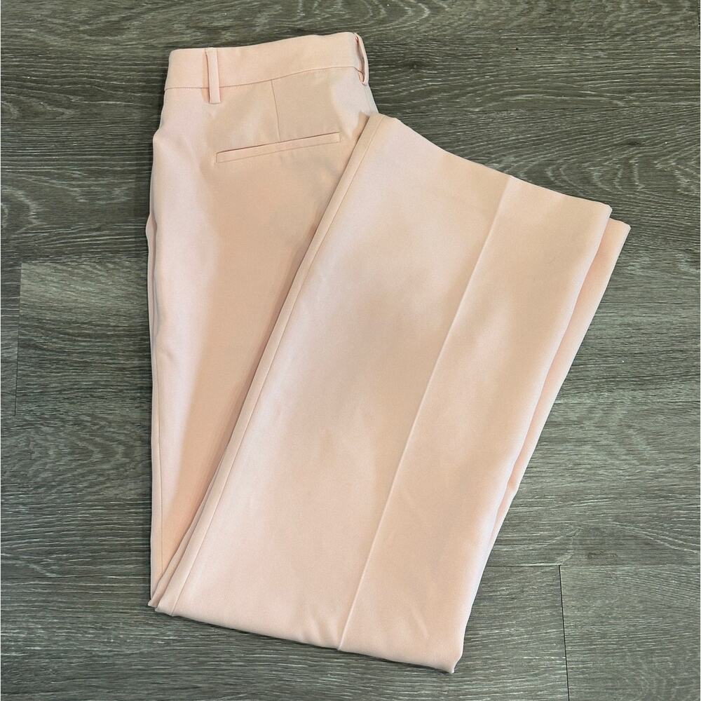Scotch & Soda‎ Pastel Cadillac Pink Edie Tailored Wide Leg Crepe Trousers Large